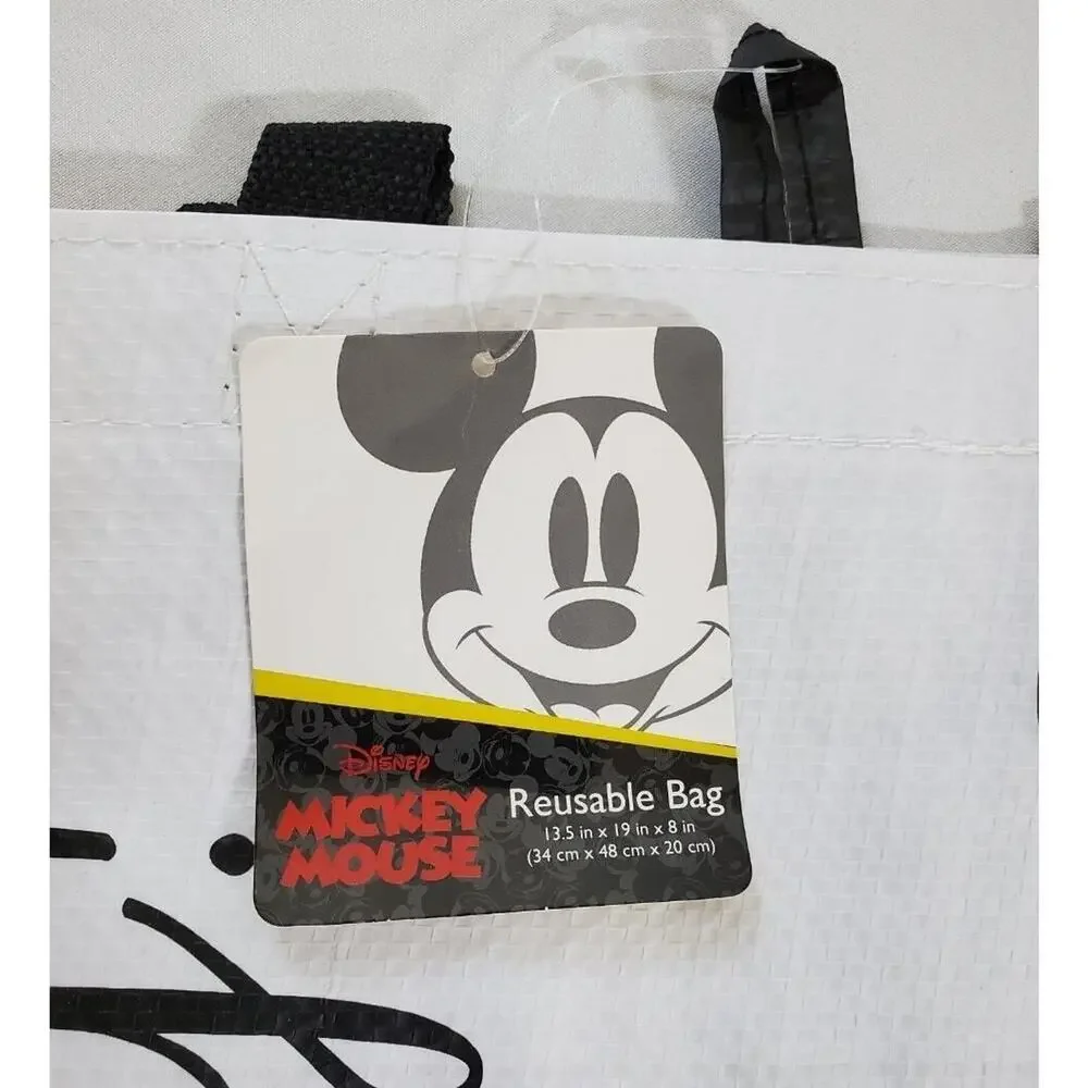 Disney Oh Boy Mickey Mouse Tote Bags 2pc Reusable Grocery Travel Eco